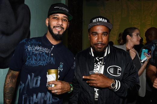 Swizz Beatz and Noreaga attend The Dean Collection X BACARDI Untameable House Party on December 3, 2015 in Miami, Florida. 