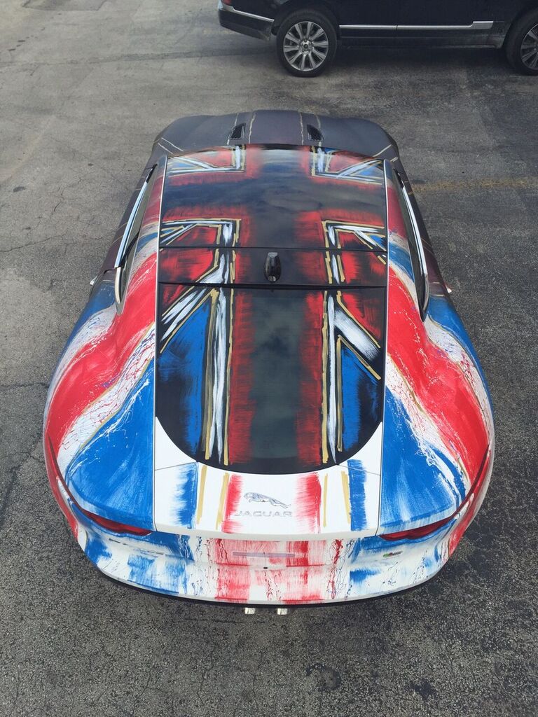 Art Basel Miami Warren Henry Auto Group custom painted 2016 FTYPE