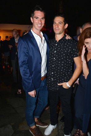 Tom Smith, Jonathan Rosen at Absolut Elyx and Water For People Art Basel benefit at Delano South Beach