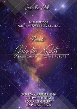 Save the Date - Miami Bridge - Galatic Nights