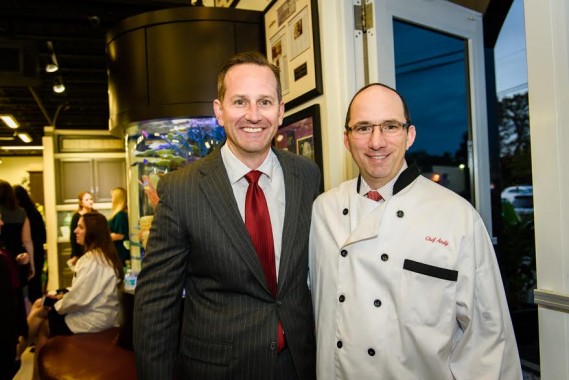 Matt Katz, Managing Partner of the Katz Barron Squitero Faust Fort Lauderdale office, and Andy Cagnetta, founder of Andy’s Family Pasta Dinner and CEO of Transworld Business Advisors