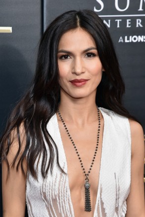 Elodie Yung wore a Sethi Couture black diamond necklace to the "Gods Of Egypt" New York Premiere at AMC Loews Lincoln Square 13 on February 24, 2016 in New York City. 