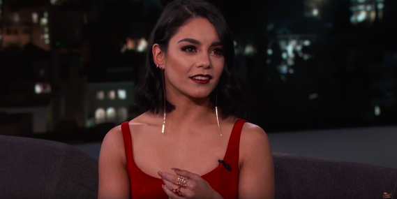 Vanessa Hudgens looked amazing in all of her Jewelry throughout the week.   Vanessa Hudgens wore a Djula diamond ring to the Winter TCA Tour - FOX Winter TCA 2016 All-Star Party at the Langham Huntington Hotel on January 15, 2016 in Pasadena, California.  Vanessa Hudgens wore Borgioni diamond rings and a Mattia Cielo diamond ring while on 'Jimmy Kimmel Live' on January 20, 2016 in Los Angeles, California.