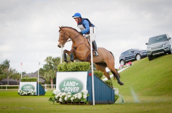 Phillip Dutton (USA) and Fernhill Fugitive at the Wellington Eventing Showcase in Wellington, Florida.