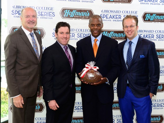 J. David Armstrong, Jr., President of Broward College; Jarett Levan, President and Acting CEO of BBX Capital; J.C. Watts, former U.S. Congressman; and Zach Hoffman, Founder and CEO of Exults