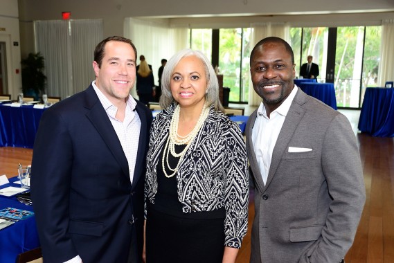 Don Cook, Executive Director of Marketing & Strategic Communications at Broward College; Juliet Roulhac,  ‎Senior Attorney at Florida Power and Light Co.; and Jermaine Dacres, ‎Assistant Vice President - Commercial Lending Officer at American National Bank 