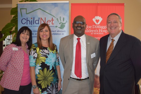 Nancy Merolla, Vice President/Community Reinvestment Officer at Florida Community Bank; Jennifer Rodriguez, Vice President Branch Manager at Florida Community Bank; Derrick Roberts, General Counsel at ChildNet, and Douglas Roberts