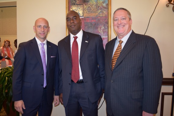Michael Lepera, ChildNet Board Member and Regional Corporate Banking Manager at BB&T; Ainsworth Geddes, CFO at ChildNet; and Douglas Roberts