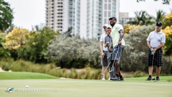 S Reshad Jones at the DCC Celebrity Golf Tournament