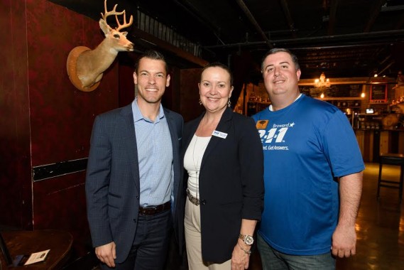 Michael Wild, Managing Partner of Wild Felice & Partners, PA.; Sheila Smith, President/CEO of 2-1-1 Broward; and Marc Infante, Financial Advisor and Vice President of Investments at Wells Fargo Advisors