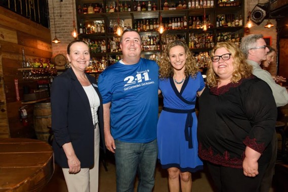 Sheila Smith, President/CEO of 2-1-1 Broward; Marc Infante, Financial Advisor and Vice President of Investments at Wells Fargo Advisors; Sasha Moon, Manager of Corporate Philanthropy at JM Family Enterprises, Inc.; and Tracy Schuldiner, Chief Advancement Officer at 211 Broward