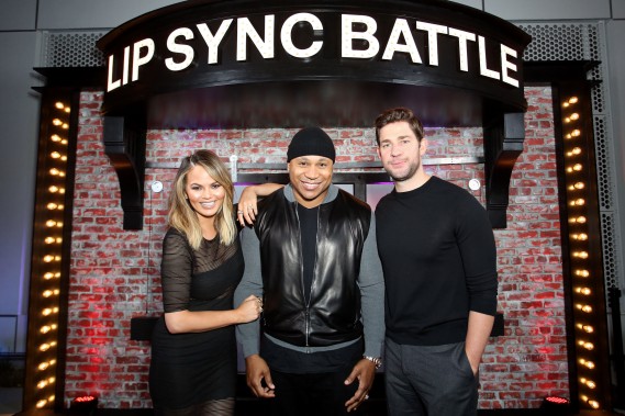 NORTH HOLLYWOOD, CA - JUNE 14:  (L-R) Host LL Cool J, Host Commentator Chrissy Teigen, and Producer John Krasinski attend the FYC Event - Spike's 'Lip Sync Battle' at Saban Media Center on June 14, 2016 in North Hollywood, California.  (Photo by Rachel Murray/Getty Images for Spike) *** Local Caption *** LL Cool J; James Todd Smith; Chrissy Teigen; John Krasinski