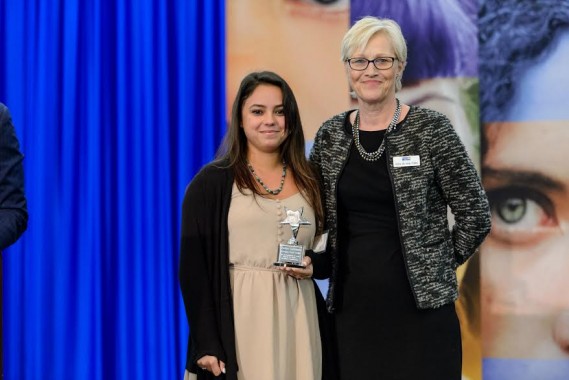 Justine Castaneda – Emerging Youth Leader of the Year Award Winner – and Anita Fraley, Coordinator, Community Relations & Media with United Way of Broward County