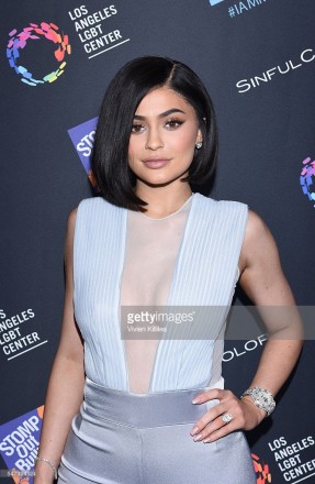 Kylie Jenner wore Harry Kotlar diamond earrings and Hearts On Fire diamond bracelet and rings to SinfulColors and Kylie Jenner Announce Charity Auction for Anti Bullying on July 14, 2016 in Los Angeles, California.