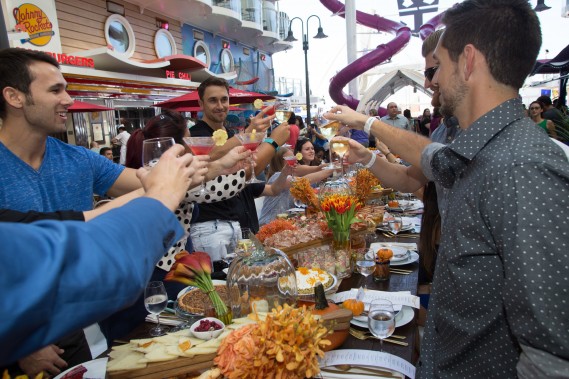 Royal Caribbean sailed into the season in an unexpected fashion by hosting the Ultimate Friendsgiving on board its newest and most adventurous ship yet, Harmony of the Seas. The cruise line's festive celebrations 