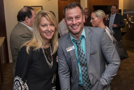 Nancy Botero, VP of Advancement and Executive Director of the Broward College Foundation; and Kristopher Fisher, Business Development Executive at Greater Fort Lauderdale Chamber of Commerce