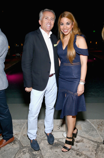 Paul Chevalier and Araceli Franco attend the DuJour Media, Gilt & JetSmarter party to kick off Art Basel at The Confidante on November 30, 2016 in Miami Beach, Florida. (Photo by Astrid Stawiarz/Getty Images for DuJour)