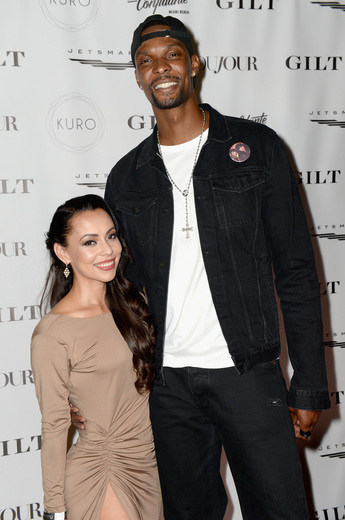 Adrienne Williams and Chris Bush attend the DuJour Media, Gilt & JetSmarter party to kick off Art Basel at The Confidante on November 30, 2016 in Miami Beach, Florida. (Photo by Gustavo Caballero/Getty Images for DuJour)