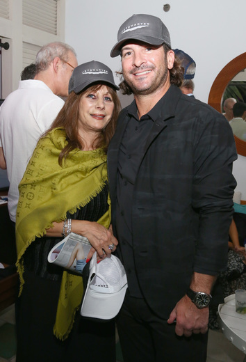 Dana Werner (L) and guest attend the DuJour Media, Gilt & JetSmarter party to kick off Art Basel at The Confidante on November 30, 2016 in Miami Beach, Florida. (Photo by Astrid Stawiarz/Getty Images for DuJour)