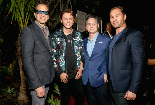 Dr. Richard Firshein, TheDishh.com founder Jonathan Cheban, DuJour founder Jason Binn and guest attend the DuJour Media, Gilt & JetSmarter party to kick off Art Basel at The Confidante on November 30, 2016 in Miami Beach, Florida. (Photo by Astrid Stawiarz/Getty Images for DuJour)