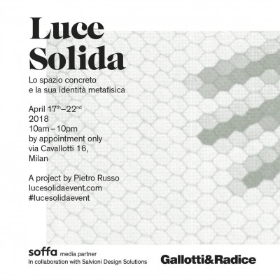 Gallotti&Radice presents Luce Solida art installation