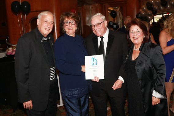 Actors’ Playhouse Founding Chairman of the Board Dr. Lawrence E. Stein and Executive Producing Director Barbara S. Stein (R), with Susan and Bob Soper. Photo by Alberto Romeu.