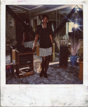 Family photos of Sandra Bush. © Mickalene Thomas. Courtesy of the artist.