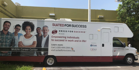 Suited for Success Mobile Unit donated by Simply Healthcare