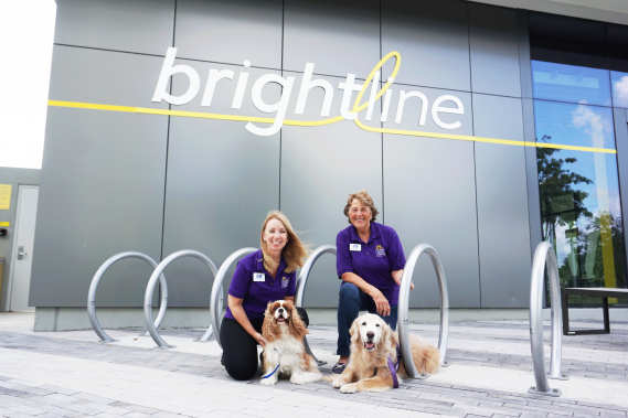 Therapy Dogs to Bring Joy and Stress Relief to Brightline Riders for World Mental Health Day