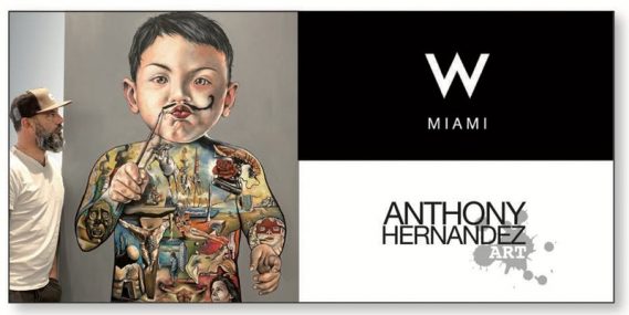W MIAMI BRICKELL - LIVE PAINTING by ANTHONY HERNANDEZ