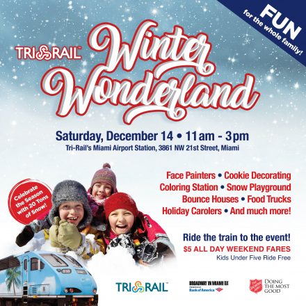 Tri-Rail’s Winter Wonderland is free family fun with lots of holiday activities