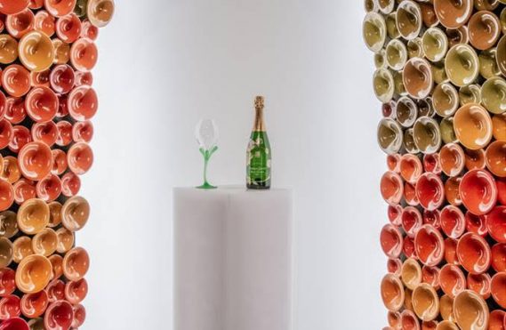 Maison Perrier-Jouët X Andrea Mancuso at Design Miami/2019  With Metamorphosis, Perrier-Jouët expands its dialogue between nature, champagne and design to offer a new, artistic tasting ritual