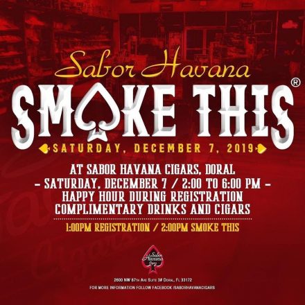 SABOR HAVANA TO HOST SOUTH FLORIDA'S PREMIER ANNUAL CIGAR EVENT