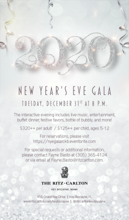 Sparkle, A Night of Elegance at The Ritz-Carlton Key Biscayne, Miami