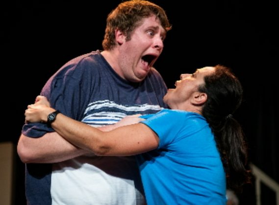 Falling, with Timothy Mark Davis (Best Actor, Play) and Arlette del Toro (Photo Credit: Ryan Arndt)
