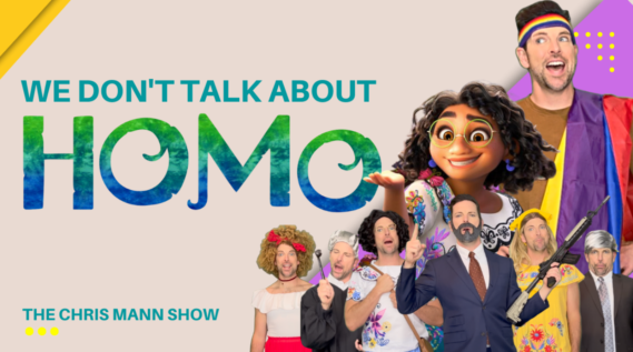 Watch Pop Singer and Youtube Sensation, Chris Mann’s latest “Encanto” viral parody throw punches in “We Don’t Talk About Homo.”