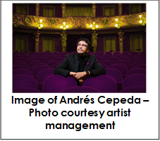 Andres Cepeda - Photo courtesy artist management