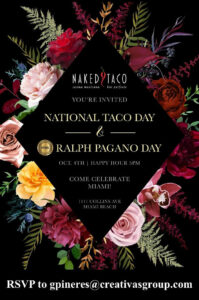 "National Taco Day" at Ralph Pagano's Naked Taco!