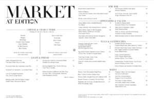 MARKET at EDITION Welcomes in the Fall Season With New Menu