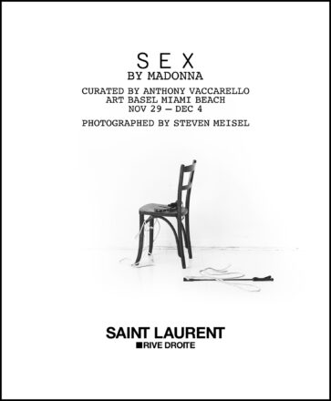 Madonna's Sex at Saint Laurent Rive Droite Beachfront Gallery