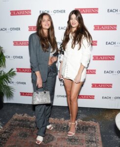 "MIAMI BEACH, FLORIDA - NOVEMBER 30: (L-R) Alix Gropper and Danielle O'Connell attend Clarins & Each X Other Miami Art Basel celebration at Gitano on November 30, 2022 in Miami Beach, Florida. (Photo by Mark Sagliocco/Getty Images for Each x Other )"