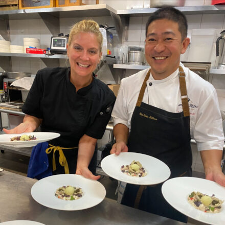 Celebrity Chef Amanda Freitag joins Chef Edwin Gallardo in the kitchen at Seven restaurant to collaborate on farm-to-fork inspired dishes.