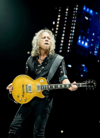 Above: Kirk Hammett with Greeny, his 1959 Gibson Les Paul Standard. Credit: Ross Halfin.
