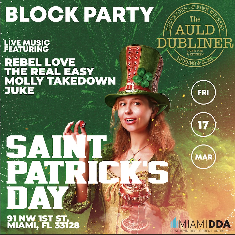 St. Patrick’s Day Downtown Block Party Premier Guide Miami