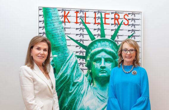 Bonnie Lautenberg and former congresswoman Gabby Giffords