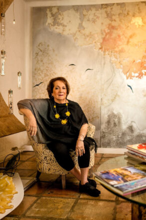 The eco-feminist artist Mira Lehr (portrait by Nick Garcia, 2019)