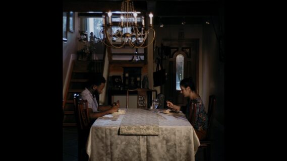 Still from the film 'A Postcard to Nina". Pictured are two actors: Don Dimitri Joseph & Diana Garle