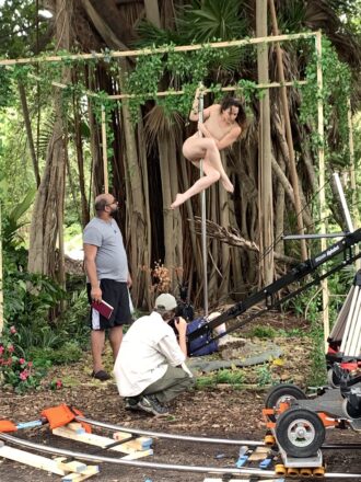 A still from the project 'Marissa," a collaboration between WEG & The Pioneer Winter Collective. Pictured are Ronald Baez (Director), Kevin Berriz (Cinematographer).