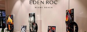 Motorsport Art Installation at Eden Roc Miami Beach by Maranello Design
