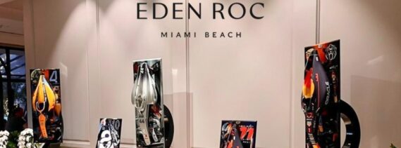Motorsport Art Installation at Eden Roc Miami Beach by Maranello Design